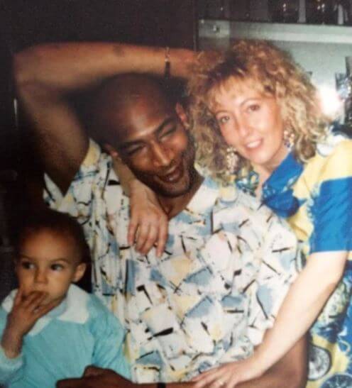 Rudy Bourgarel with ex-wife Corinne and young Rudy Gobert.